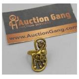 RING - BRASS COLOR SIZE 6