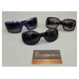 SUNGLASSES- LOT OF 3 - EYE CANDY, ISAAC MIZRAHI