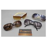 SUNGLASSES - LOT OF 4 - STEVE MADDEN, HALSTON,