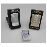 LIGHTERS- LOT OF 3 ZIPPOS