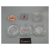 6 Hotel Motel Advertising Ashtrays Holiday Inn