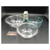 K Pyrex Bowls Nesting Clear Not Complete