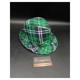 COOL GREEN PLAID TOP HAT