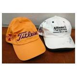 Hats - 2 Golf Hats Titleist Iowa State - 1 Signed