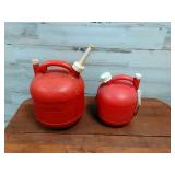 2 Gas Cans 2 1/2 Gal & 1 1/4 Gal