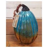 Pier 1 Multicolor Crackle Glass Pumpkin 8' tall