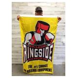 LOT OF IOWA GOLDER GLOVES BOXING PROGRAMS & FLAG
