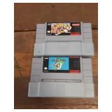 Super Nintendo games Super Mario World & Street