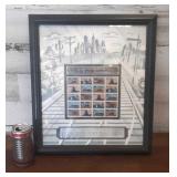 Block of 20 Framed Train Stamps 33 Cent Stamps