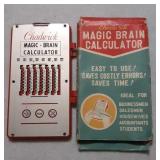 Vintage Chadwick magic brain calculator missing