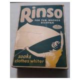 Vintage unopened box of Rinso  clothes whitener