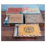 5 Cigar Boxes - White Owl - Van Dyck