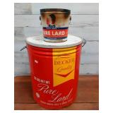 2 Pure Lard Cans - Rath Black Hawk & Decker