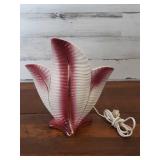 Vintage TV lamp works white and red