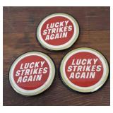 Vintage Lucky Strikes Again Cigarette Pinback