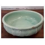 Vintage NM Footed Green Dish 8'