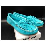 Shoe NEW Minnetonka Women's Kilty Turquoise Sz 7.5