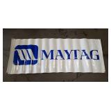 24'x 60' PLASTIC VINYL MAYTAG SIGN WITH GROMMET