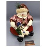 CUTE PLUSH HOLIDAY SNOWMAN