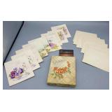 VINTAGE BOX OF EASTER CARDS WITH ENVELOPES