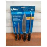 *NEW* Oster 4 PC Knife & Sharpening Set