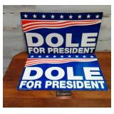 2 Bob Dole For President Signs 13'x21'