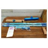 *NEW* 2 Rubber Brooms 1 Hand Broom