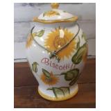 Biscotti Ceramic Canister 12' tall