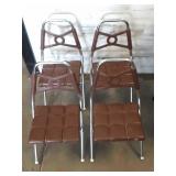 Vintage Kids Plastic Folding Chairs