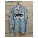 *NEW* Costa Long Sleeve Shirt Size L Light Blue