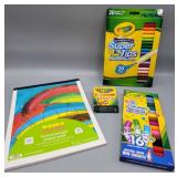 Art Paper w Markers & Crayons