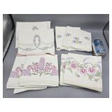 Embroidered Pillow Cases Sets of 2