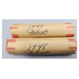 1947 1948 Wheat Pennies Rolls