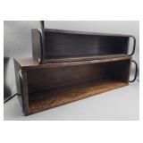 Pair of Long Wood Decorative Boxes - NICE