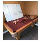 Excellent Brunswick Slate Pool Table w Balls,