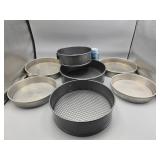 Spring Form Cake Pans Lot