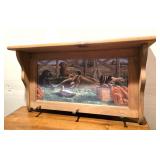 Wood Coat Rack 28x17