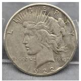 1922S Silver Peace Dollar