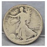 1917S Walking Liberty Silver Half Dollar
