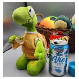Stuffed Animals & Basket