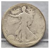 1917 Walking Liberty Silver Half Dollar