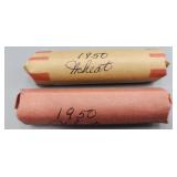 Wheat Pennies Rolls 1950