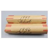 Wheat Pennies Rolls 1946 1947