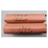 Wheat Pennies Rolls 1953 1954