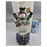 Snowman Snow Globe Lights Up