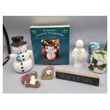 Snowman Ceramic Ensemble & More