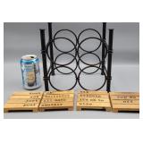 Wine Bottle Holder & Coasters
