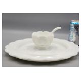 Westmoreland White Milk Glass Relish Tray