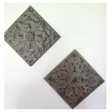 Pair of Metal Wall Decor 12x12