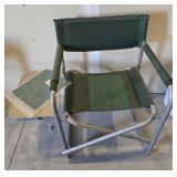 Folding Camping Chair w Side Table & Bag of
